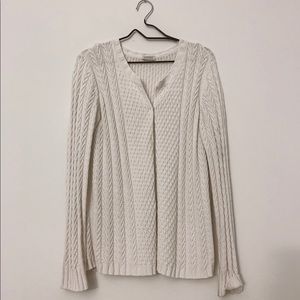 Vintage Cream White Knit Cardigan